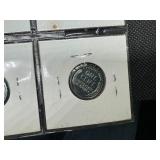 Nine 1943 Steel Cents:  6 Very High Grade 1943-Ps and a 3-coin 1943 PDS set.