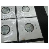 Nine 1943 Steel Cents:  6 Very High Grade 1943-Ps and a 3-coin 1943 PDS set.