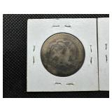 Three Seated Liberty Half Dollars: 1861; 1875, and 1877
