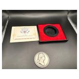 US Mint"Washington Before Boston" Americas First Medals Pewter Medal in Original Mint Case With Certificate