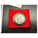 US Mint"Washington Before Boston" Americas First Medals Pewter Medal in Original Mint Case With Certificate