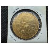 1896-S Gold Liberty Head $20.00 Double Eagle Coin (0.9675 Oz. of Gold) - marked MS60 when Purchased