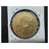 1896-S Gold Liberty Head $20.00 Double Eagle Coin (0.9675 Oz. of Gold) - marked MS60 when Purchased