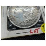 1921 Morgan Silver Dollar -  Marked BU Toned When Purchased