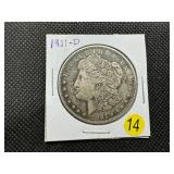 1921-D Morgan Silver Dollar