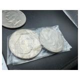 Fifteen Clad Eisenhower Dollars (Two are Bicentennials)