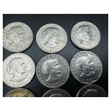 Sixteen Susan B. Anthony Dollar Coins