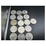 Sixteen Susan B. Anthony Dollar Coins