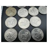 Sixteen Susan B. Anthony Dollar Coins