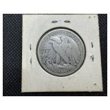1917 Walking Liberty Silver Half Dollar - Marked VG When Purchased