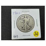 1920-S Walking Liberty Silver Half Dollar