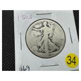 1920-S Walking Liberty Silver Half Dollar