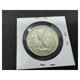 1945-D Walking Liberty Silver Half Dollar - Marked AU When Purchased