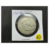 1950-D  Franklin Half Dollar
