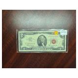 1963 Red Seal Two Dollar Bill