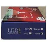LED Aquarium Lamp 20W White | Dim: 12"D x 17"W x 8"H (View Photos)