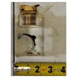 Vintage Table Lighter & Holder with a Clear Finish / Fishing Theme (View Photos)