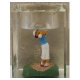 (1) Clear Float Lighter Holder with a Golfer (Holder Only) * View Photos