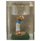 (1) Clear Float Lighter Holder with a Golfer (Holder Only) * View Photos