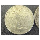 2 1941 Walking Liberty Half Dollars
