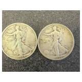 1934S & 1934D Walking Liberty Half Dollars
