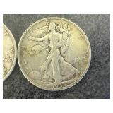 1934S & 1934D Walking Liberty Half Dollars