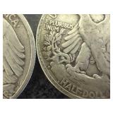 1934S & 1934D Walking Liberty Half Dollars