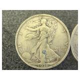 2 1936 Walking Liberty Half Dollars