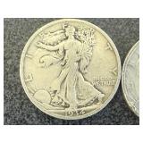 2 1934 Walking Liberty Half Dollars
