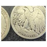 2 1944 Walking Liberty Half Dollars