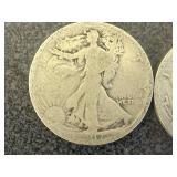 2 1917S Walking Liberty Half Dollars