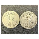 1918S & 1918D Walking Liberty Half Dollar