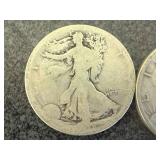 1918S & 1918D Walking Liberty Half Dollar