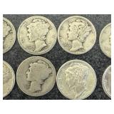 20 Mercury Dimes
