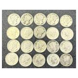 20 Mercury Dimes