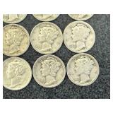 20 Mercury Dimes