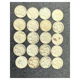 20 Mercury Dimes