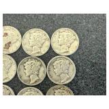 20 Mercury Dimes