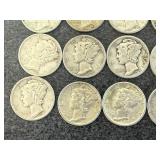 20 Mercury Dimes