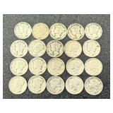 20 Mercury Dimes