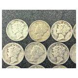 20 Mercury Dimes