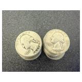 20 Silver Washington Quarters