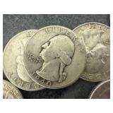 20 Silver Washington Quarters