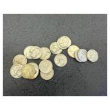 20 Silver Washington Quarters