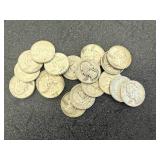 20 Silver Washington Quarters