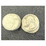 20 Silver Washington Quarters