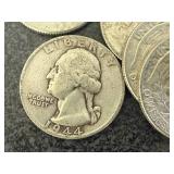 20 Silver Washington Quarters
