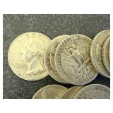 20 Silver Washington Quarters