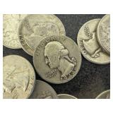 20 Silver Washington Quarters