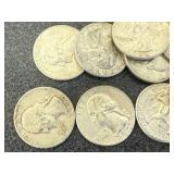 20 Silver Washington Quarters